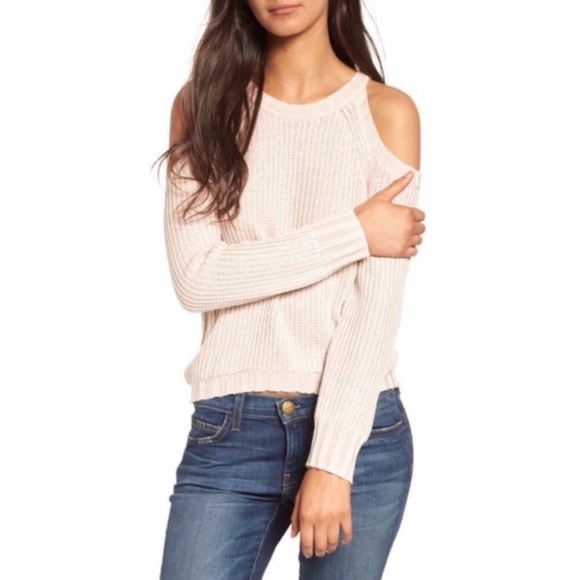 RAILS white Mika cold shoulder sweater top S - Picture 3 of 9